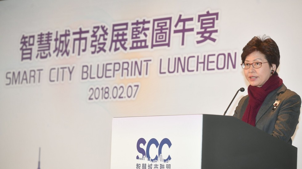 Mrs Carrie Lam Speaking at SCC (SCMP)